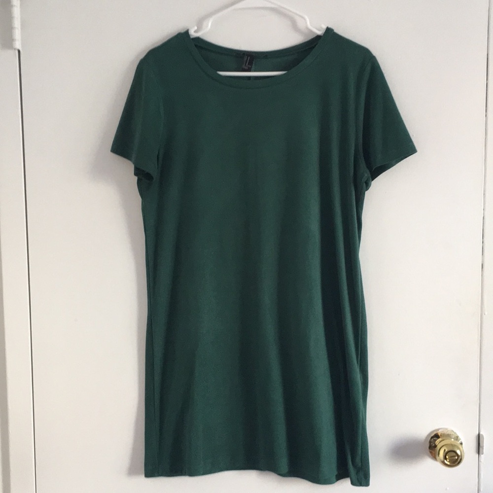 Green t-shirt dress